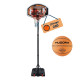 Стійка баскетбольна Hudora Stand Chicago 260 з м'ячем 206-260 см, чорно-коричнева