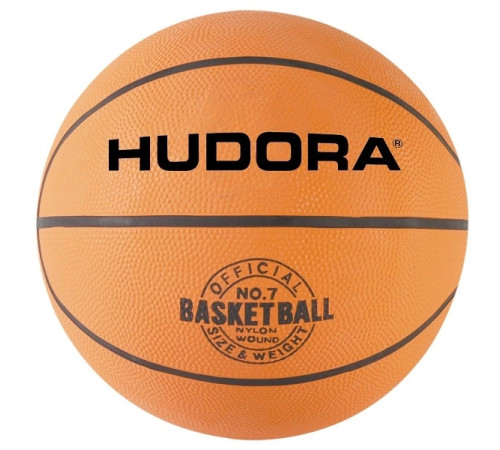 Стійка баскетбольна Hudora Stand Chicago 260 з м'ячем 206-260 см, чорно-коричнева