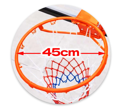 Kosz do koszykówki regulowany 160-305cm stabilny duży Neo-Sport NS-284