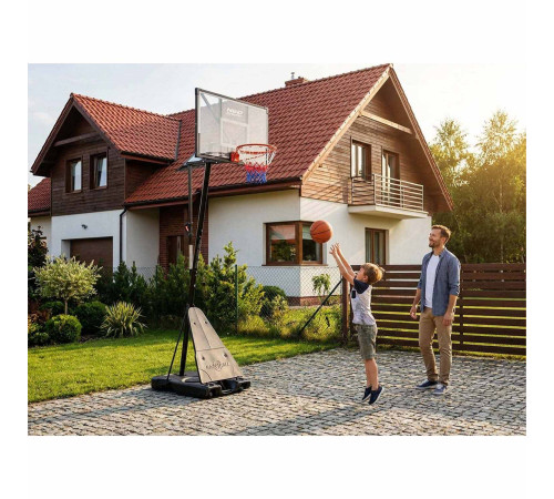 Kosz do koszykówki regulowany 160-305cm stabilny duży Neo-Sport NS-284