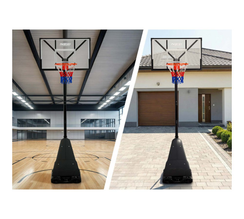 Kosz do koszykówki regulowany 160-305cm stabilny duży Neo-Sport NS-284