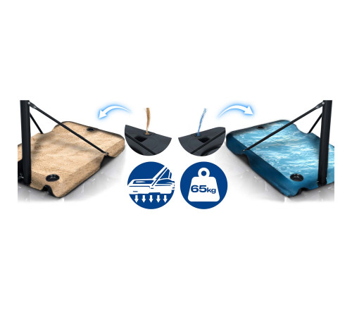 Kosz do koszykówki regulowany 160-305cm stabilny duży Neo-Sport NS-284