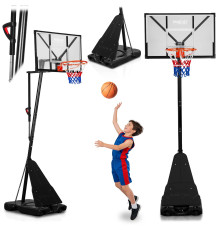 Стійка для баскетболу Neo‑Sport NS‑284 160-305 см, чорна