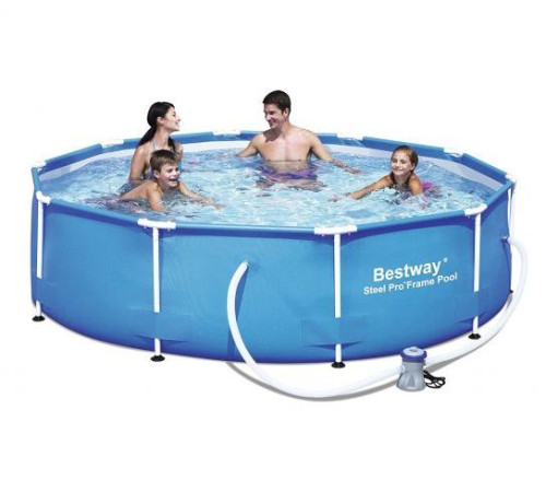 Каркасний басейн Bestway Steel Pro Frame Pool 56679 305 x 76см - синій Каркасний басейн Bestway Steel Pro Frame Pool 56679 305 x 76см - синій