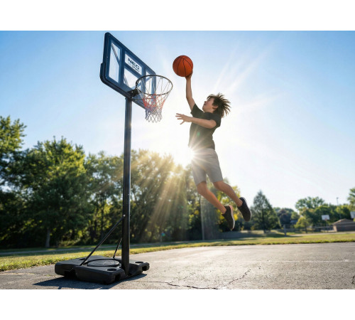 Стійка для баскетболу Neo‑Sport NS‑282 135-300 см, чорна