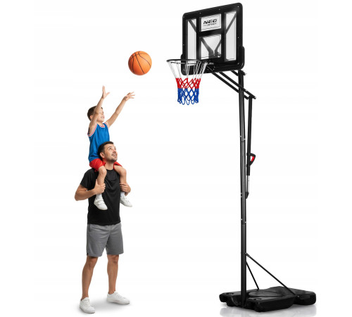 Стійка для баскетболу Neo‑Sport NS‑283 170-305 см, чорна