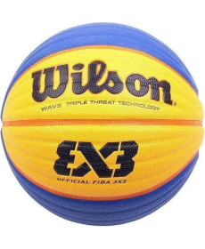 М'яч баскетбольний Wilson Fiba 3X3 game розмір 6, жовто-синій