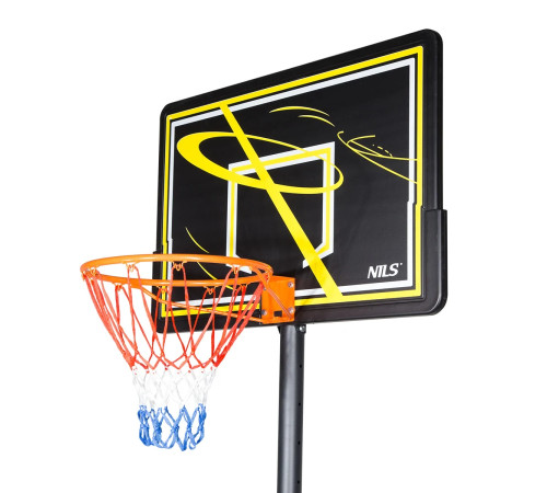 Стійка баскетбольна NILS ZDK319E 305 см, чорно-жовта Стійка баскетбольна NILS ZDK319E 305 см, чорно-жовта
