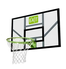 Щит баскетбольний Exit Galaxy 45 см, чорно-зелений