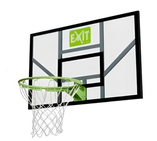 Щит баскетбольний Exit Galaxy 45 см, чорно-зелений