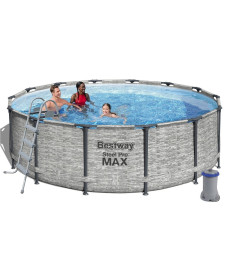 Басейн каркасний Bestway 5619d, 427 x 122 см - сірий
