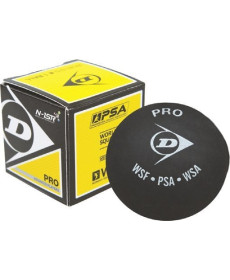 М'ячі для сквошу Dunlop PRO WSF/PSA 3 шт, чорні
