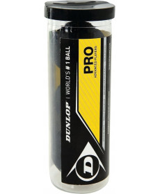 М'ячі для сквошу Dunlop PRO 3 шт, чорні