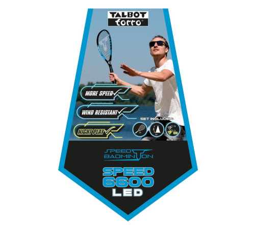 Набір для бадмінтону TALBOT-TORRO Speed 6600 LED Lotki, різнкольоровий