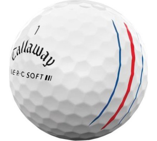 М'ячі для гольфу Callaway Erc Soft Triple Track 2023 12 шт, білі М'ячі для гольфу Callaway Erc Soft Triple Track 2023 12 шт, білі
