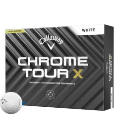 М'ячі для гольфу Callaway Chrome Tour X 12 шт, білі