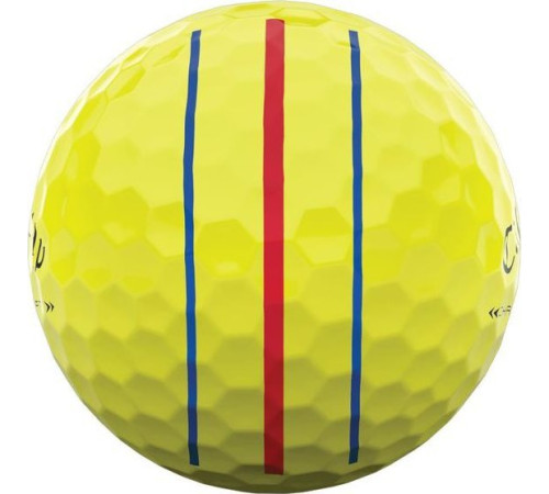 М'ячі для гольфу Callaway Chrome Soft X Triple Track 12 шт, жовті М'ячі для гольфу Callaway Chrome Soft X Triple Track 12 шт, жовті