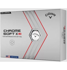 М'ячі для гольфу Callaway Chrome Soft X LS 12 шт, білі