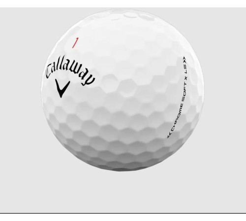 М'ячі для гольфу Callaway Chrome Soft X LS 12 шт, білі М'ячі для гольфу Callaway Chrome Soft X LS 12 шт, білі