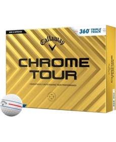 М'ячі для гольфу Callaway Chrome Tour Triple Track 12 шт, білі