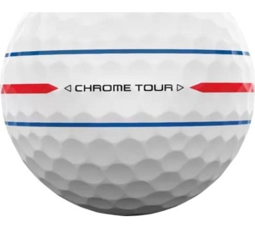 М'ячі для гольфу Callaway Chrome Tour Triple Track 12 шт, білі М'ячі для гольфу Callaway Chrome Tour Triple Track 12 шт, білі