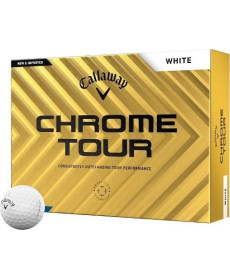 М'ячі для гольфу Callaway Chrome Tour 12 шт, білі