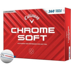 М'ячі для гольфу Callaway Chrome Soft Triple Track 2024 12 шт, білі