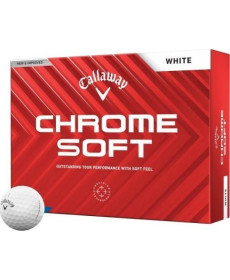 М'ячі для гольфу Callaway Chrome Soft 2024 12 шт, білі