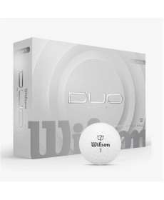 М'ячі для гольфу Wilson Duo Soft 2025 12 шт, білі
