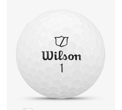 М'ячі для гольфу Wilson Duo Soft 2025 12 шт, білі
