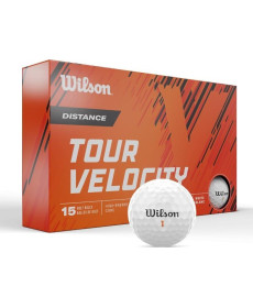 М'ячі для гольфу Wilson Tour Velocity Distance 15 шт, білі