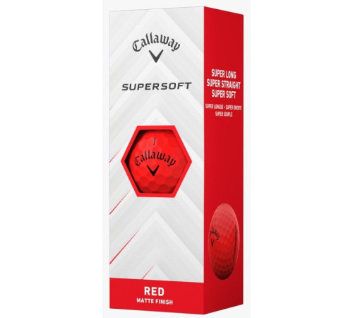 М'ячі для гольфу Callaway Supersoft 12 шт, червоний М'ячі для гольфу Callaway Supersoft 12 шт, червоний