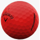 М'ячі для гольфу Callaway Supersoft 12 шт, червоний