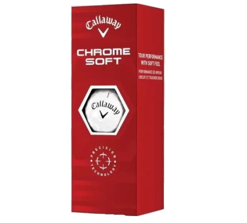 М'ячі для гольфу Callaway Supersoft 3 шт, білі М'ячі для гольфу Callaway Supersoft 3 шт, білі