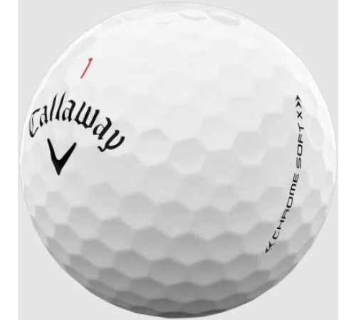М'ячі для гольфу Callaway Chrome Soft X 3 шт, білі М'ячі для гольфу Callaway Chrome Soft X 3 шт, білі