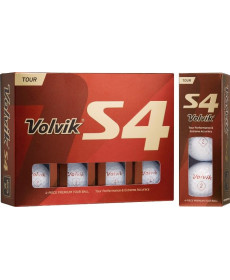 М'ячі для гольфу Volvik Tour S4 12 шт, білі