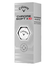 М'ячі для гольфу Callaway Chrome Soft  X LS 3 шт, білі