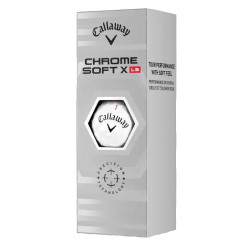 М'ячі для гольфу Callaway Chrome Soft  X LS 3 шт, білі