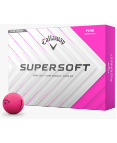 М'ячі для гольфу Callaway Supersoft 2025 12 шт, рожеві