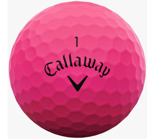 М'ячі для гольфу Callaway Supersoft 2025 12 шт, рожеві