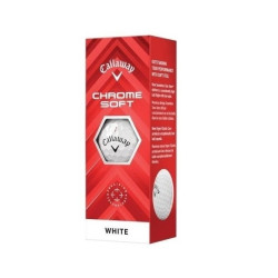 М'ячі для гольфу Callaway Chrome Soft 2024 3 шт, білі