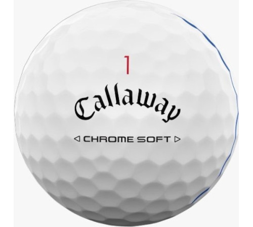 М'ячі для гольфу Callaway Chrome Soft Triple Track 2024 12 шт, білі М'ячі для гольфу Callaway Chrome Soft Triple Track 2024 12 шт, білі