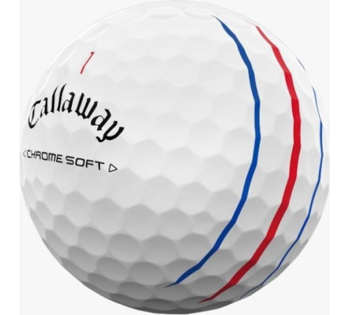 М'ячі для гольфу Callaway Chrome Soft Triple Track 2024 12 шт, білі М'ячі для гольфу Callaway Chrome Soft Triple Track 2024 12 шт, білі