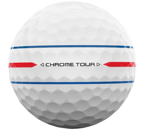 М'ячі для гольфу Callaway Chrome Tour TripleTrack 360 12 шт, білі М'ячі для гольфу Callaway Chrome Tour TripleTrack 360 12 шт, білі