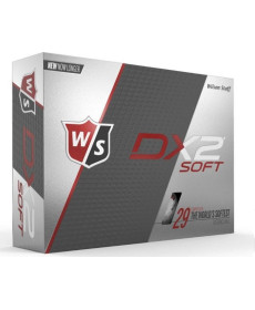 М'ячі для гольфу Wilson Staff DX2 Soft 12 шт, білі