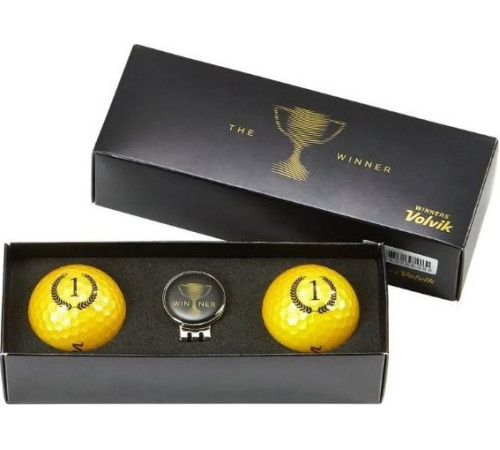 М'ячі для гольфу Volvik Champion 2 шт, жовті М'ячі для гольфу Volvik Champion 2 шт, жовті