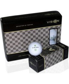 М'ячі для гольфу Vision PRO-TOUR X * WJB 12 шт, біло-зелені