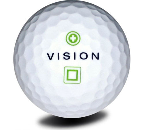 М'ячі для гольфу Vision PRO-TOUR X * WJB 12 шт, біло-зелені