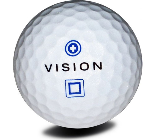М'ячі для гольфу Vision PRO-TOUR X * WJB 12 шт, біло-сині М'ячі для гольфу Vision PRO-TOUR X * WJB 12 шт, біло-сині