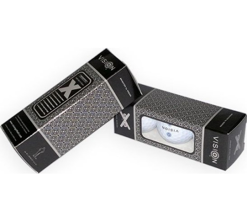 М'ячі для гольфу Vision PRO-TOUR X * WJB 12 шт, біло-сині М'ячі для гольфу Vision PRO-TOUR X * WJB 12 шт, біло-сині